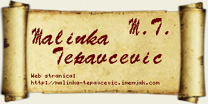Malinka Tepavčević vizit kartica